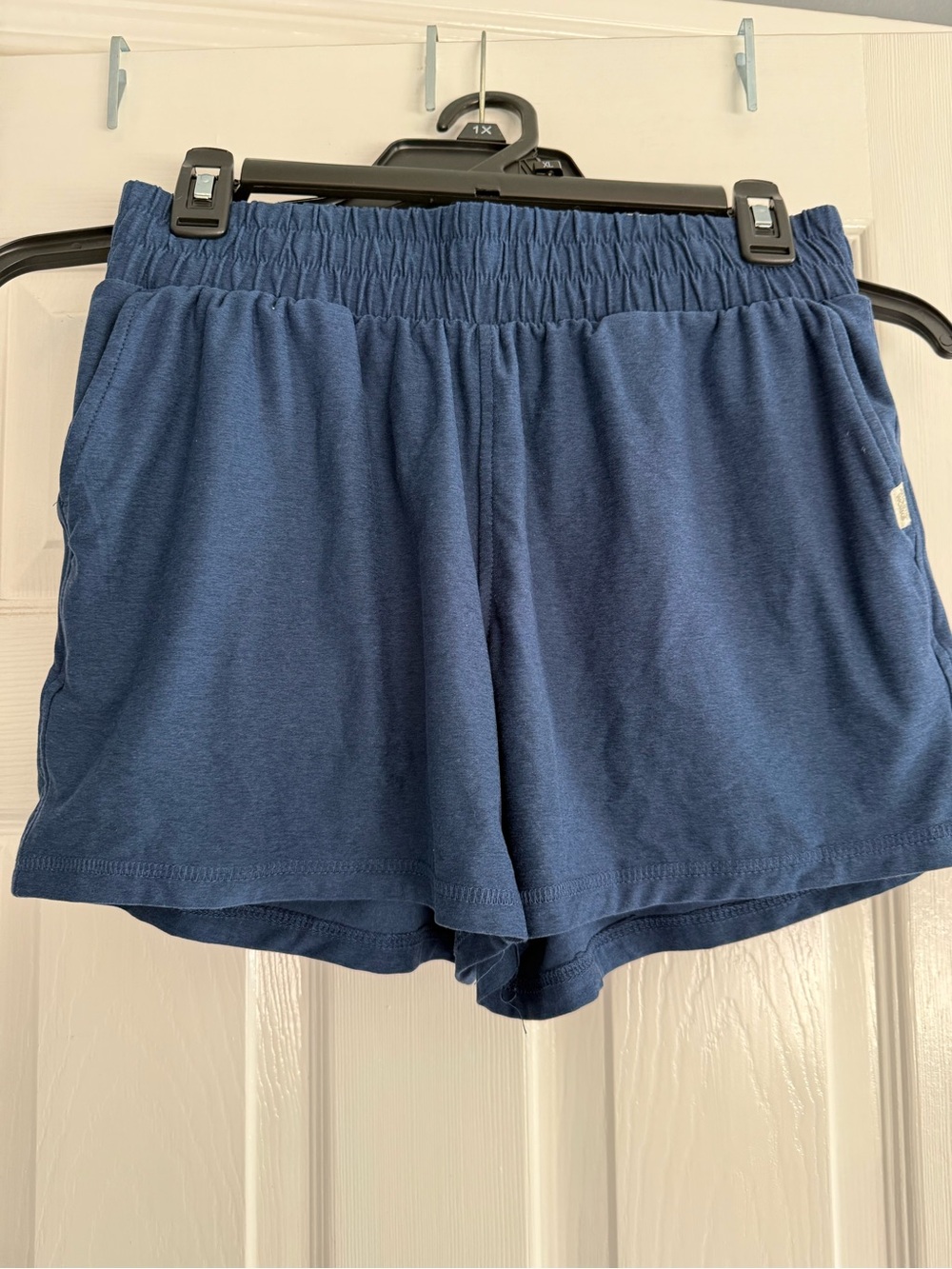Athletic Works Navy Blue Elastic Waist Athletic Shorts